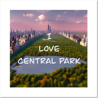 I Love Central Park Golden Hour Posters and Art